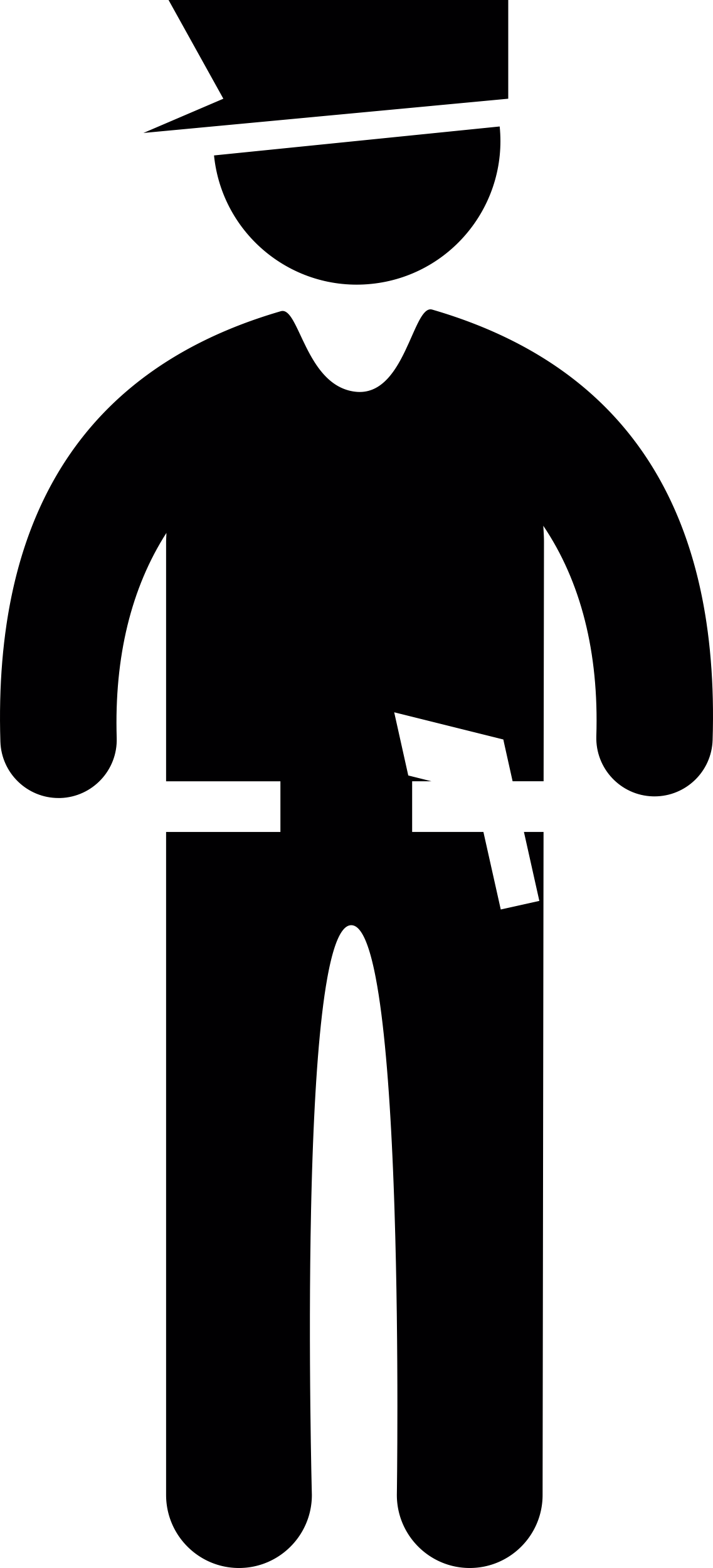 Policeman Standing Up Vinyl Svg File Free Vectors